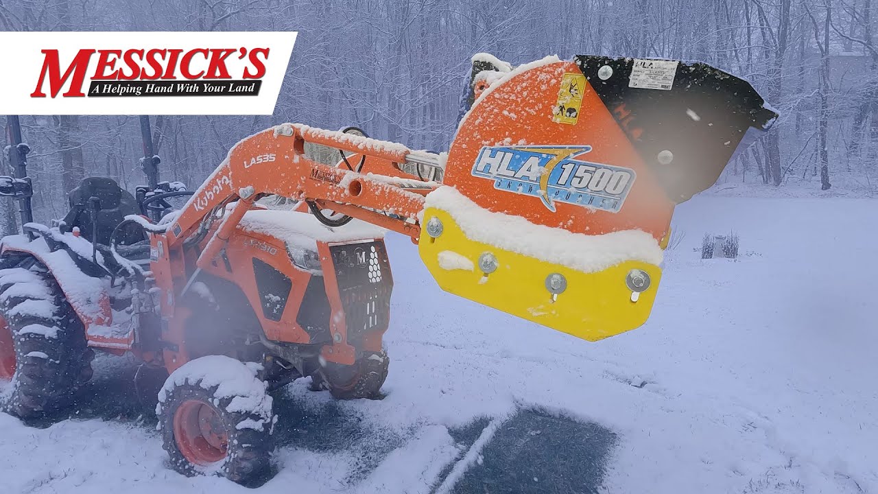 Быстрая уборка снега с помощью HLA Snow Pusher