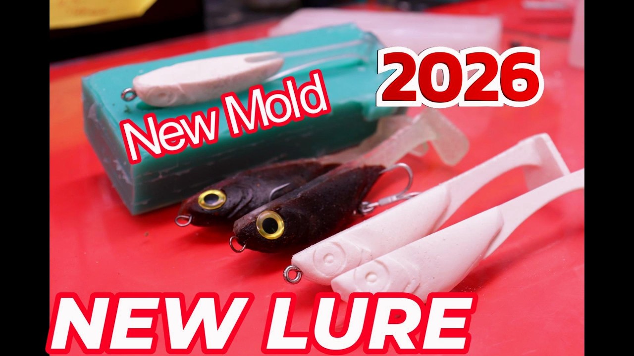 I Built a Custom Soft Plastic Swimbait from Scratch | DIY Fishing Lure Mold & Pour #handmadelure