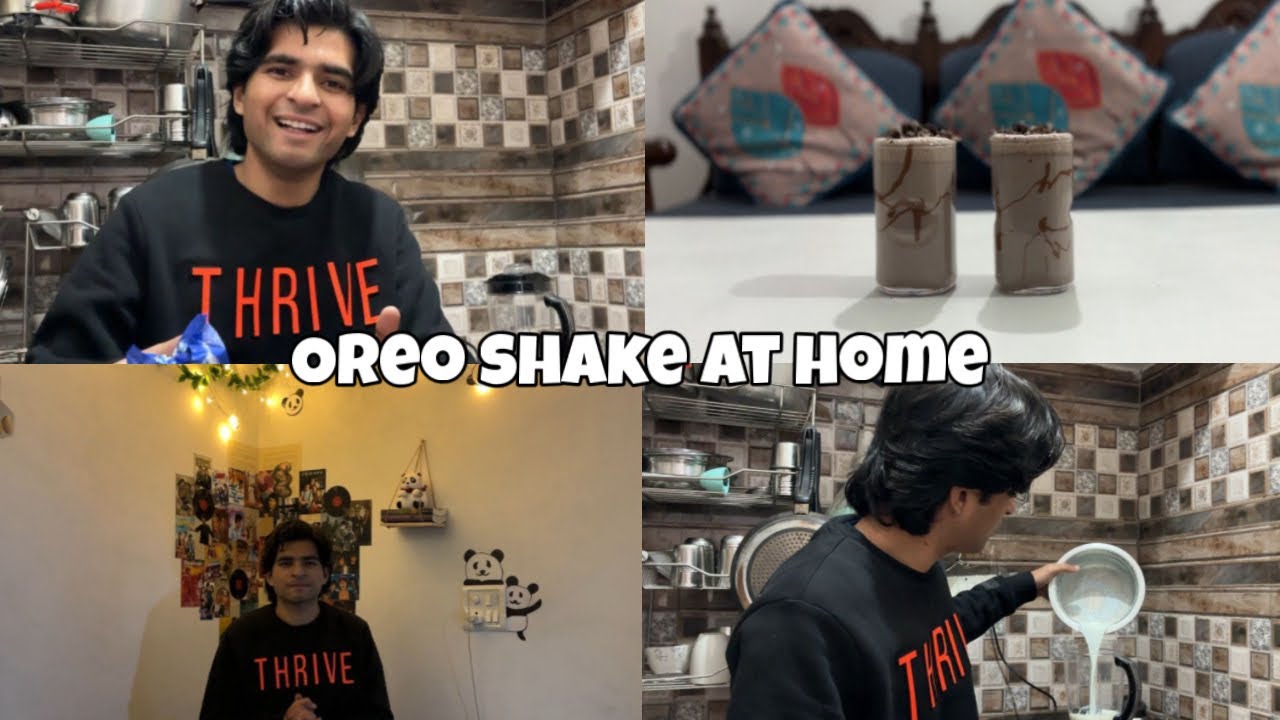 MAKING OREO SHAKE AT HOME!