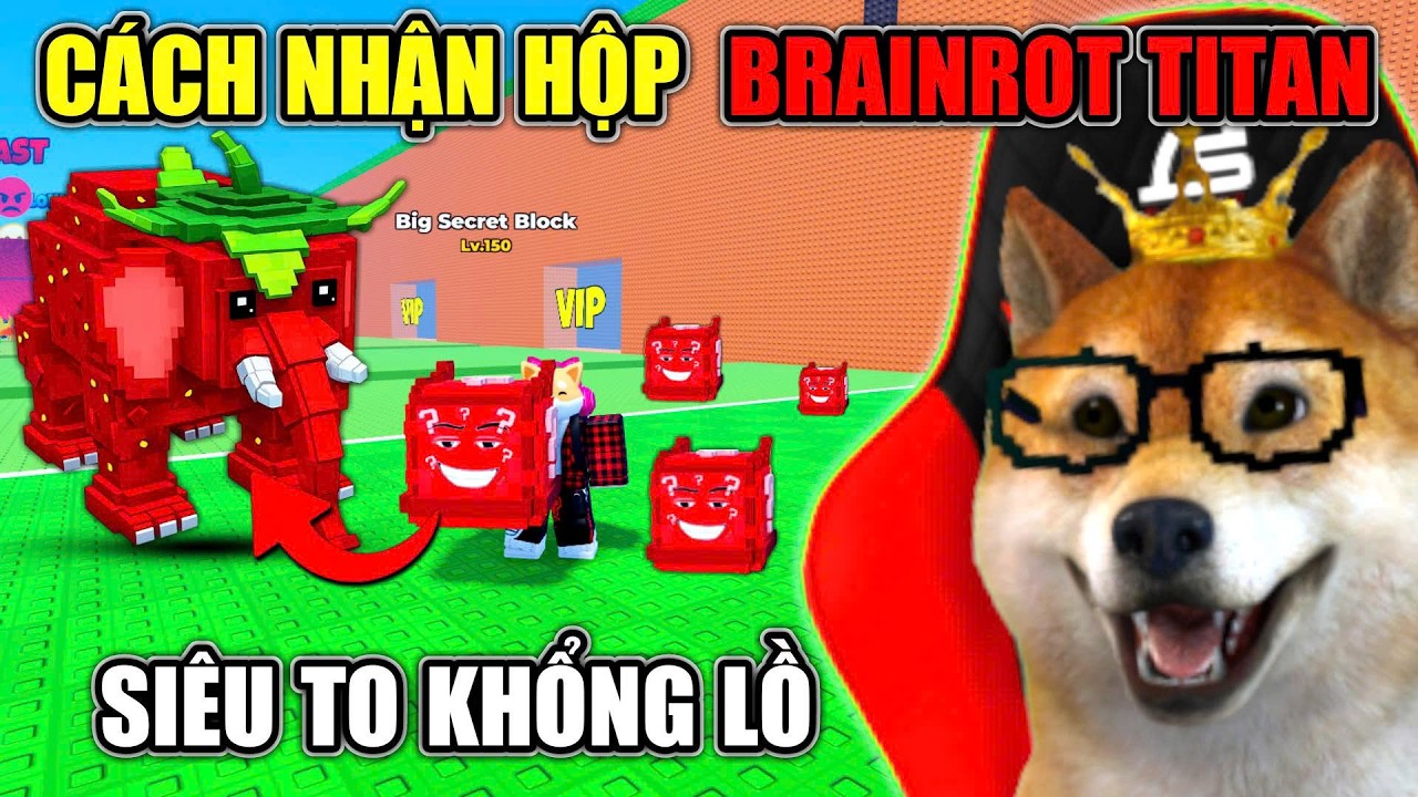 Cách Nhận Hộp Brainrot TITAN Cực Dễ Trong UPDATE Mới Escape Tsunami For Brainrots | Roblox
