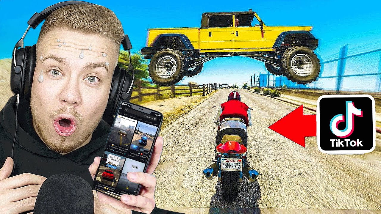 VIRALE GTA 5 STUNTS auf TIK TOK NACHMACHEN 4.0