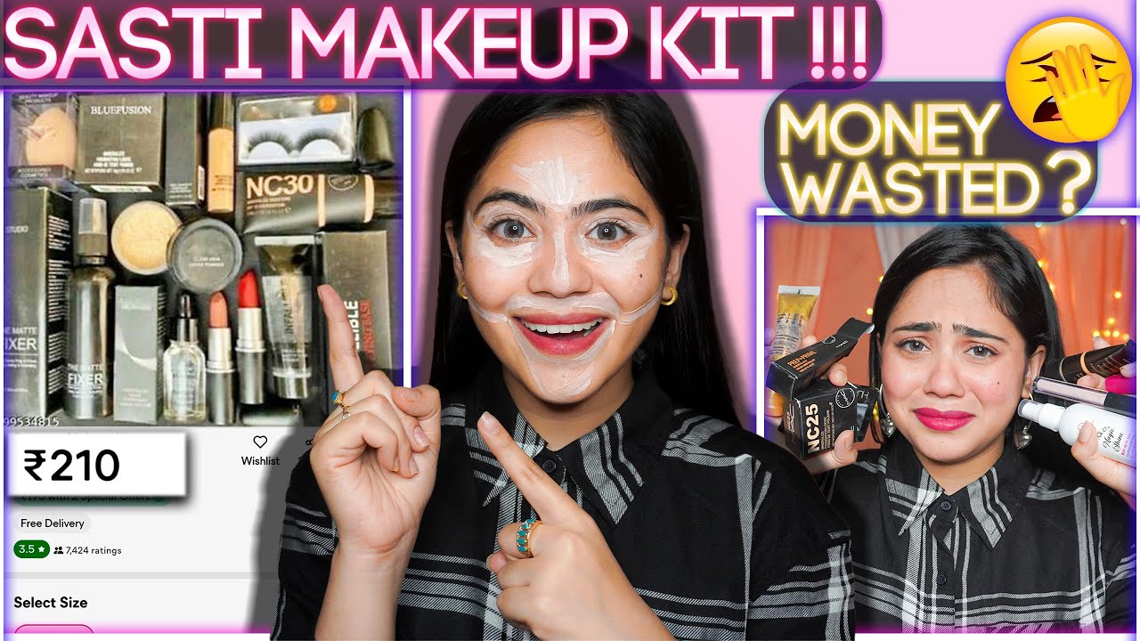 I Ordered the Cheapest Makeup Kit from MEESHO only at ₹229🫣 | Watch before buying😡| Ronak Qureshi
