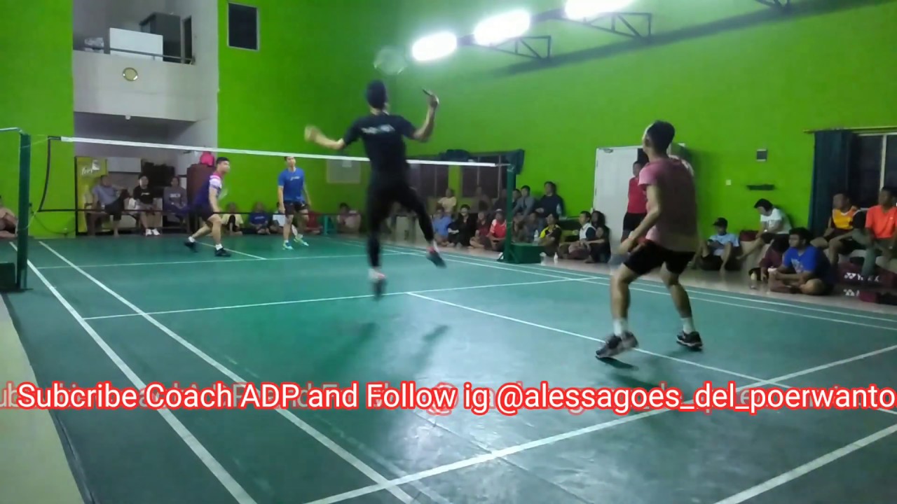 Praveen jordan/alfian eko vs lukhi/stefan rubber set,pertandingan pemain PELATNAS dan ex PELATNAS.