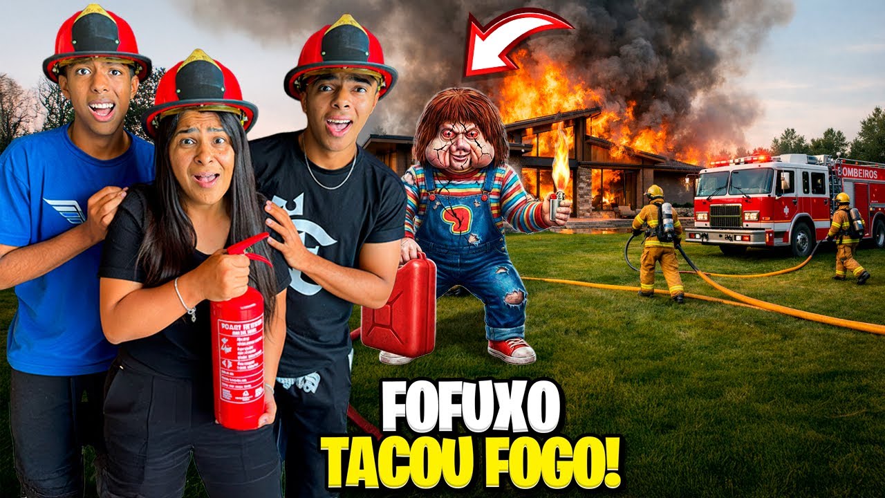 FOFUXO TACOU FOGO NA CASA DE PRAIA! VAMOS TER QUE IR EMBORA?😱