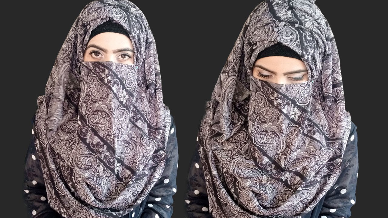 Hijab Style with Niqab | Full coverage| Hijab styles 2020 | Hijab with Niqab Tutorial | Niqab Style
