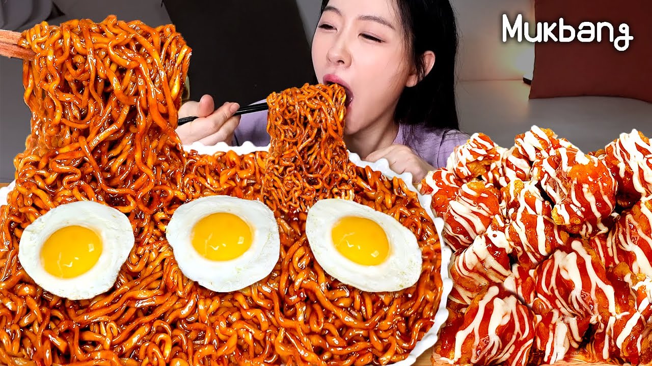 맛있어서 또 먹었어요!!불닭게티🔥&ldquo;짜파게티+불닭볶음면