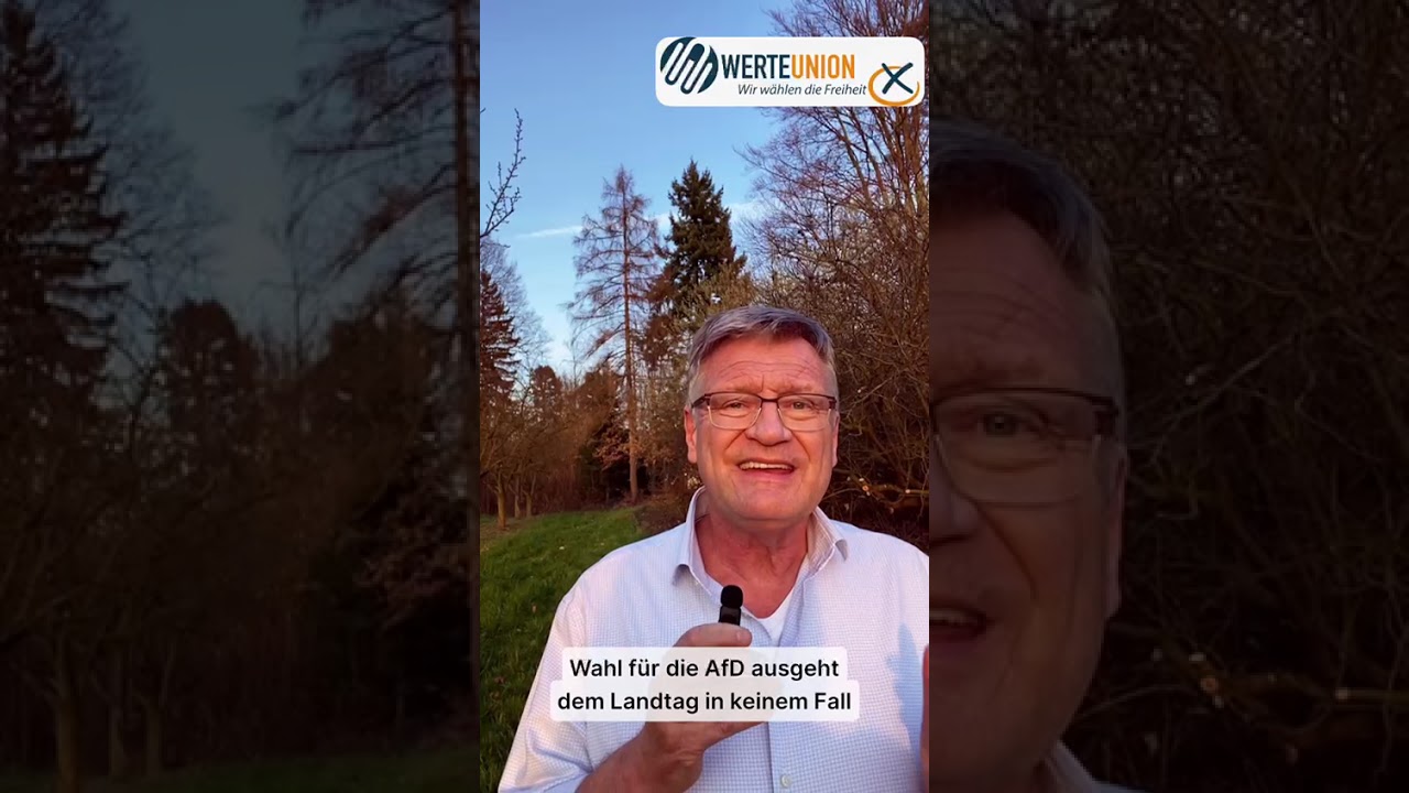 Wahlaufruf von Prof. Dr. Jörg Meuthen WerteUnion Landtagswahl 2026 Baden-Württemberg #werteunion