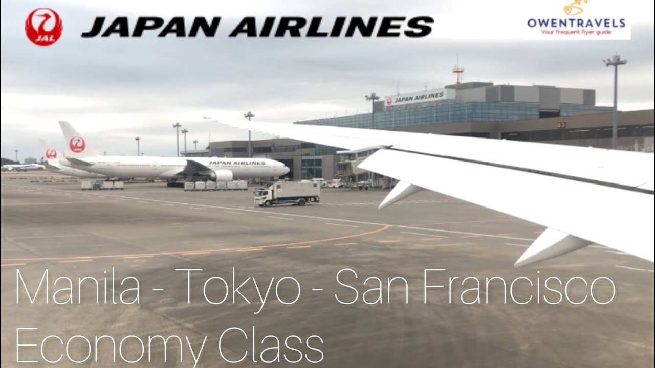 Japan Airlines Inflight Service Manila to San Fancisco via Tokyo Narita