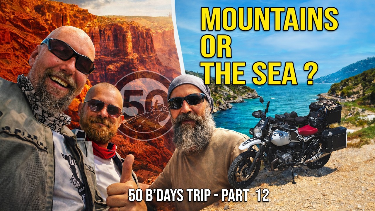 50 Days for 50th Birthday Motorcycle Trip, Part 12 : offroad, mountains, sea and a bit of rain