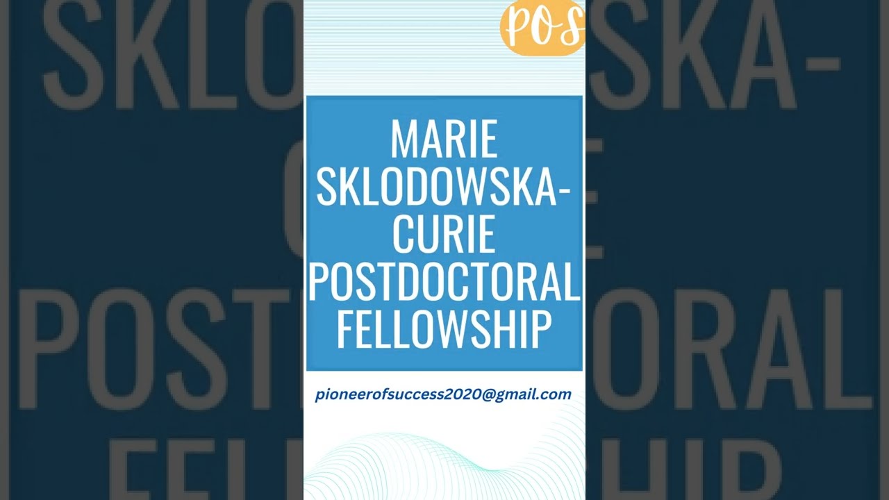 #PostdocUpdate Marie Skłodowska-Curie Postdoctoral Fellowship #postdoc #research #engineering #pos