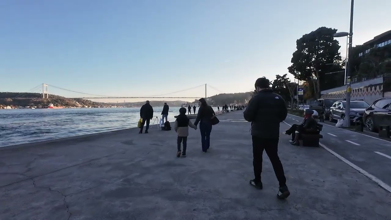 Istanbul Walking Tour - Sakıp Sabancı St - Emirgan Coast to Bebek 4K