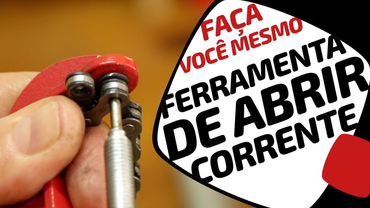 Ferramenta caseira para abrir corrente. Pedaleria
