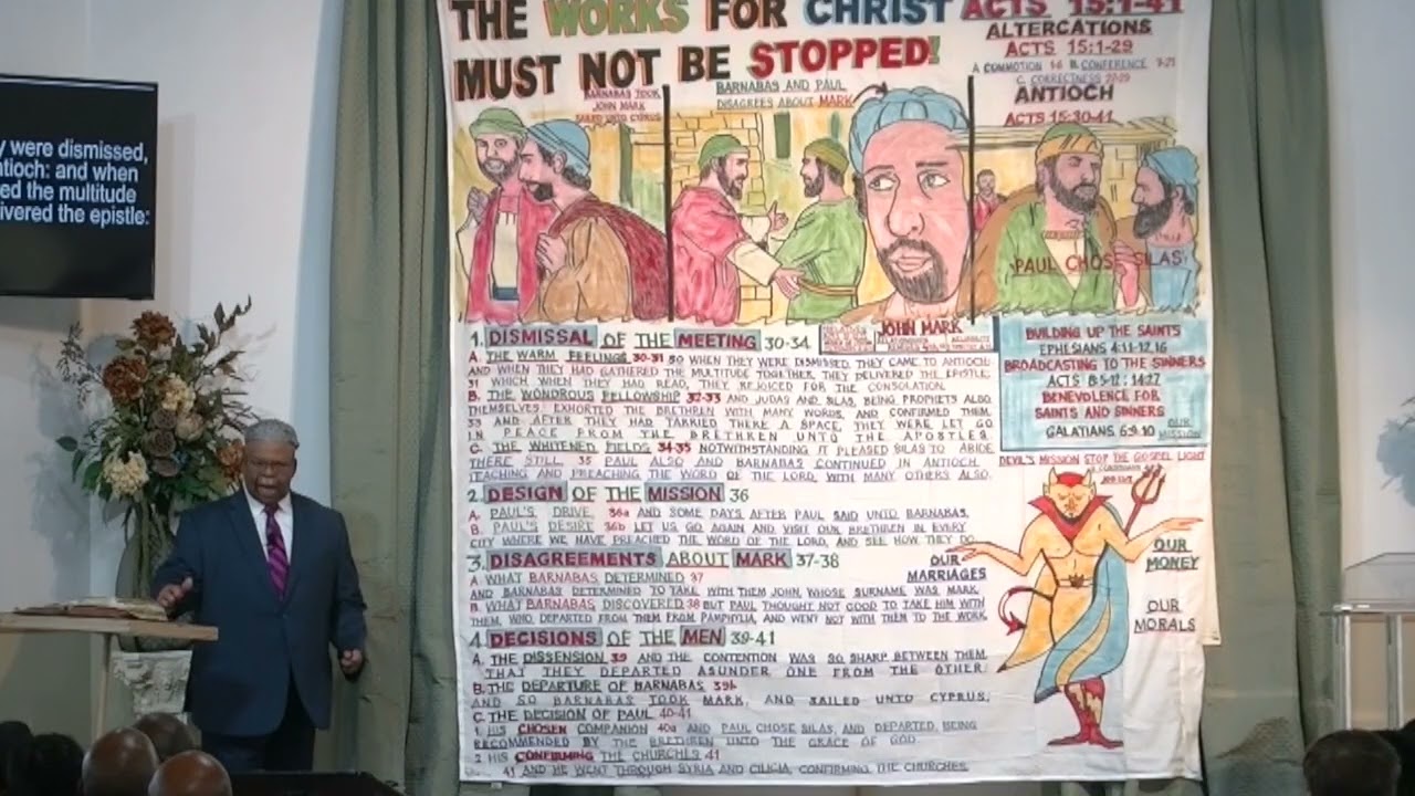 THE WORKS FOR CHRIST MUST NOT BE STOPPED