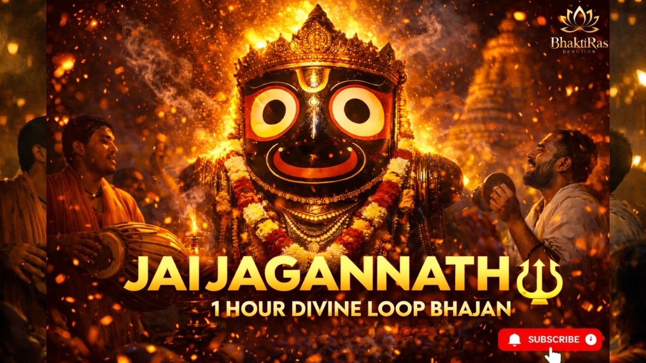 जय जगन्नाथ 🙏 जय सुभद्रा जय बलराम | 1 Hour Non-Stop Bhajan Loop | Divine Peace #jagannath #bhakti