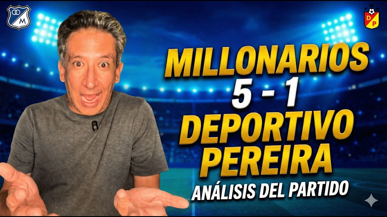 ¡GOLEADA! Ⓜ️ Millonarios 5-1 Pereira: Macalister Silva dio un recital | Antonio Casale