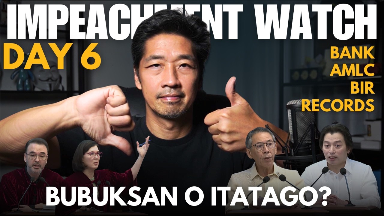 IMPEACHMENT WATCH | Day 6: Pia Cayetano Nainis NANAMAN at Bubuksan ba yung Bank Records ni Sara
