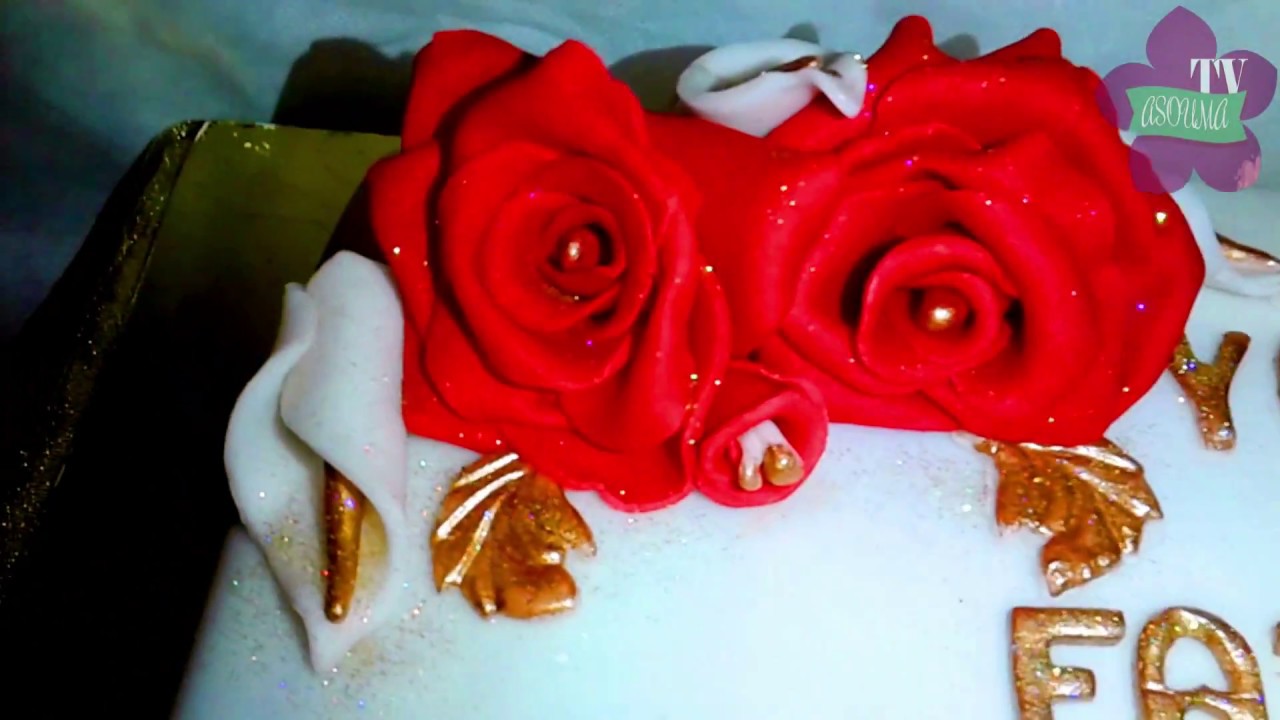 طريقة تزيين كيكة زواج او خطوبة مع طريقة عمل الخواتم How To Decorate A Wedding Cake