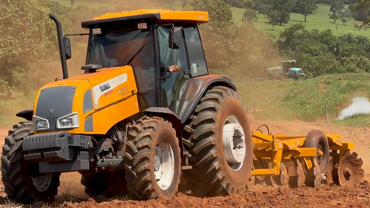 VALTRA BM-125i E GRADE ZERADA !!! ESTREANDO A GRADE,NOVOS PNEUS E DICAS TOPS DE REGULAGEM DA GRADE..