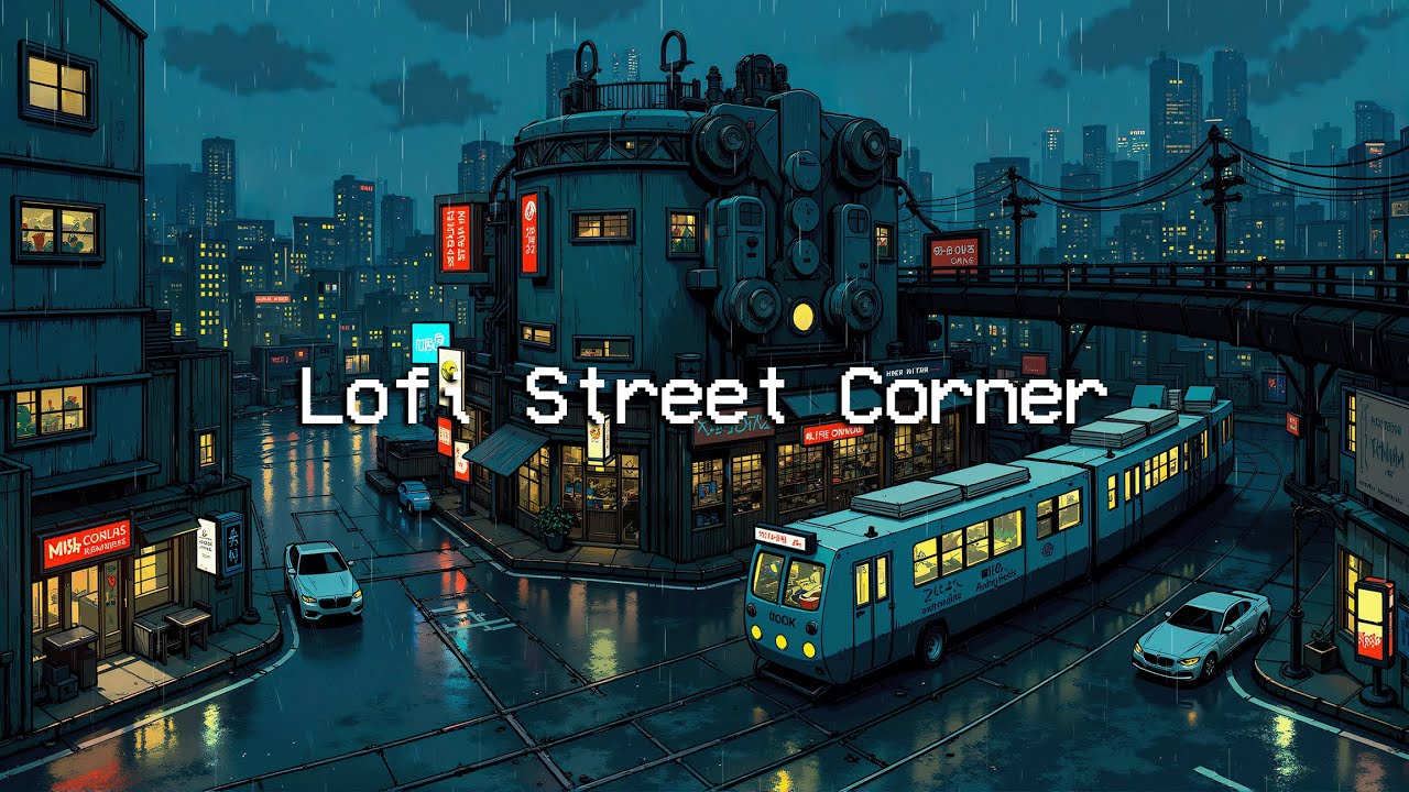 Lofi Street Corner 🌃 Japanese City 1980s & Nostalgic Chill Vibes 🌧️ Deep to Refresh Mind, Relax.