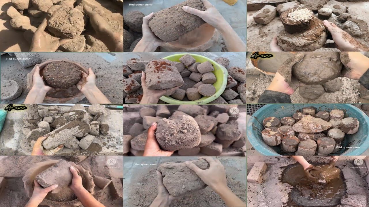 ASMR Edits NonStop Gritty Brown 🤎 Dirt Crumbling Compilation 🥰||Dry+Water Crumbling ✨💥