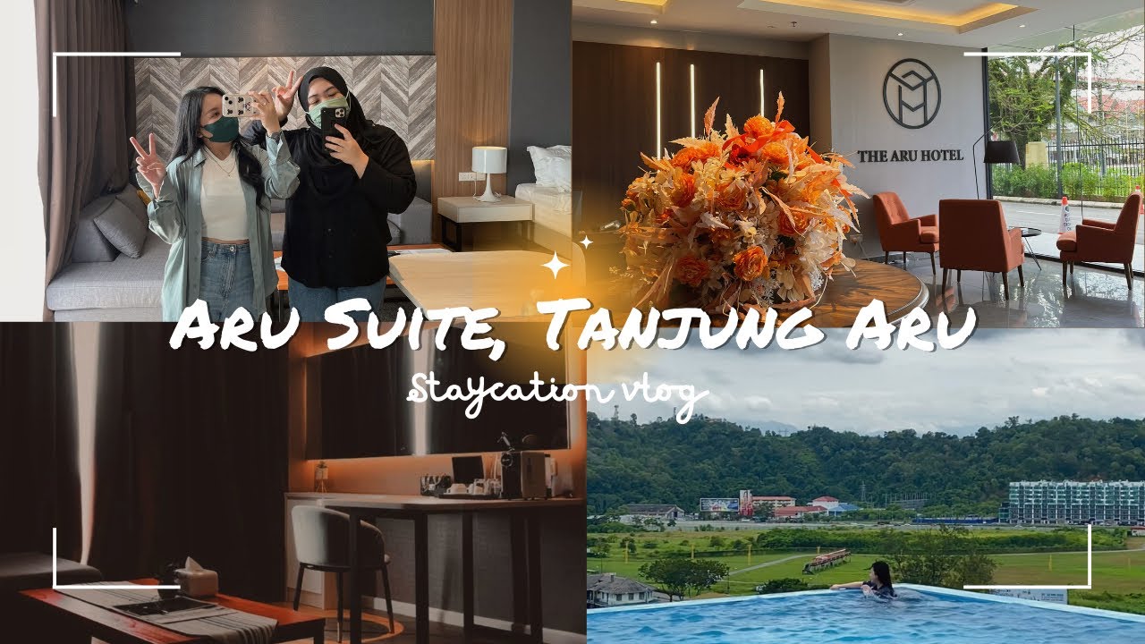 kami staycation tempat viral di tiktok : Aru Suite, Tanjung Aru | staycation vlog