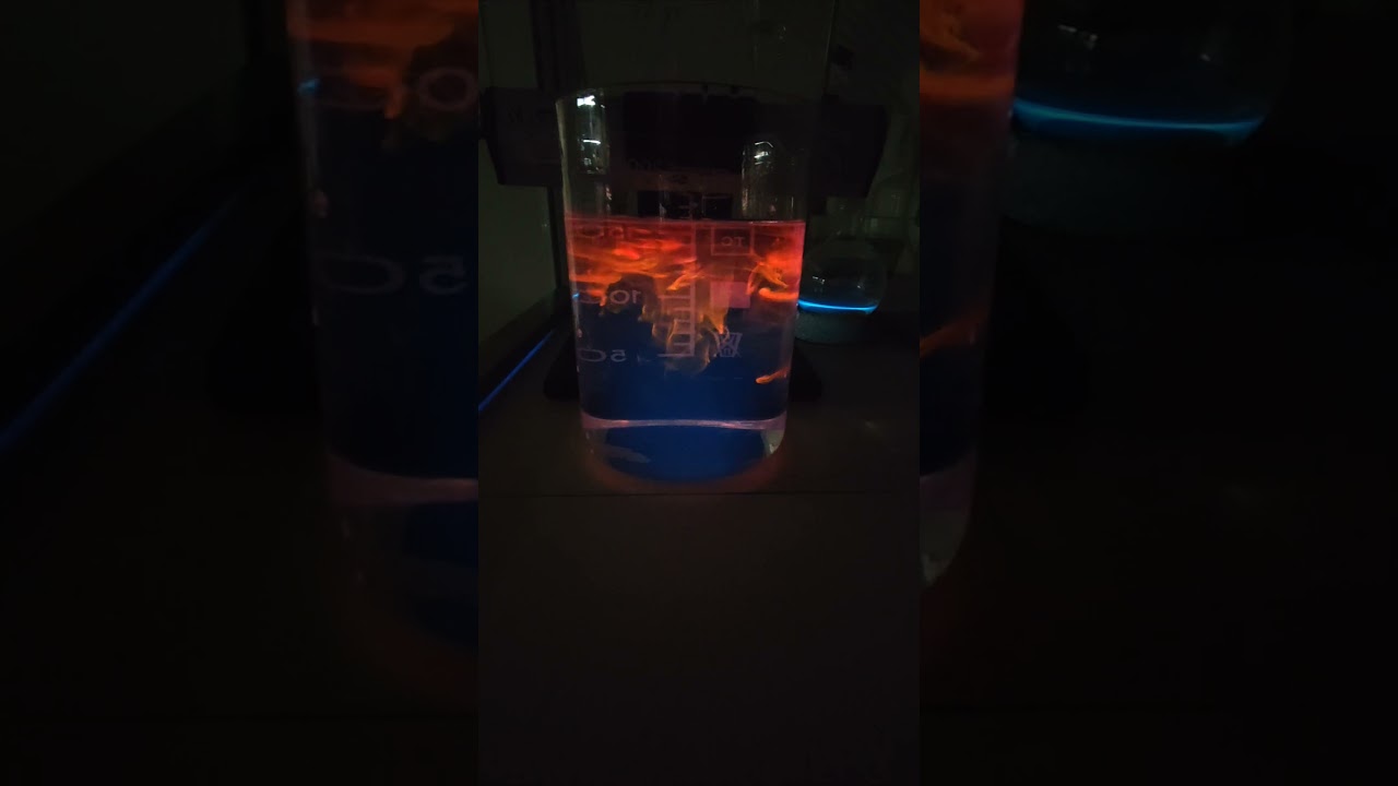 Rhodamine diffusion in water with a weak vortex