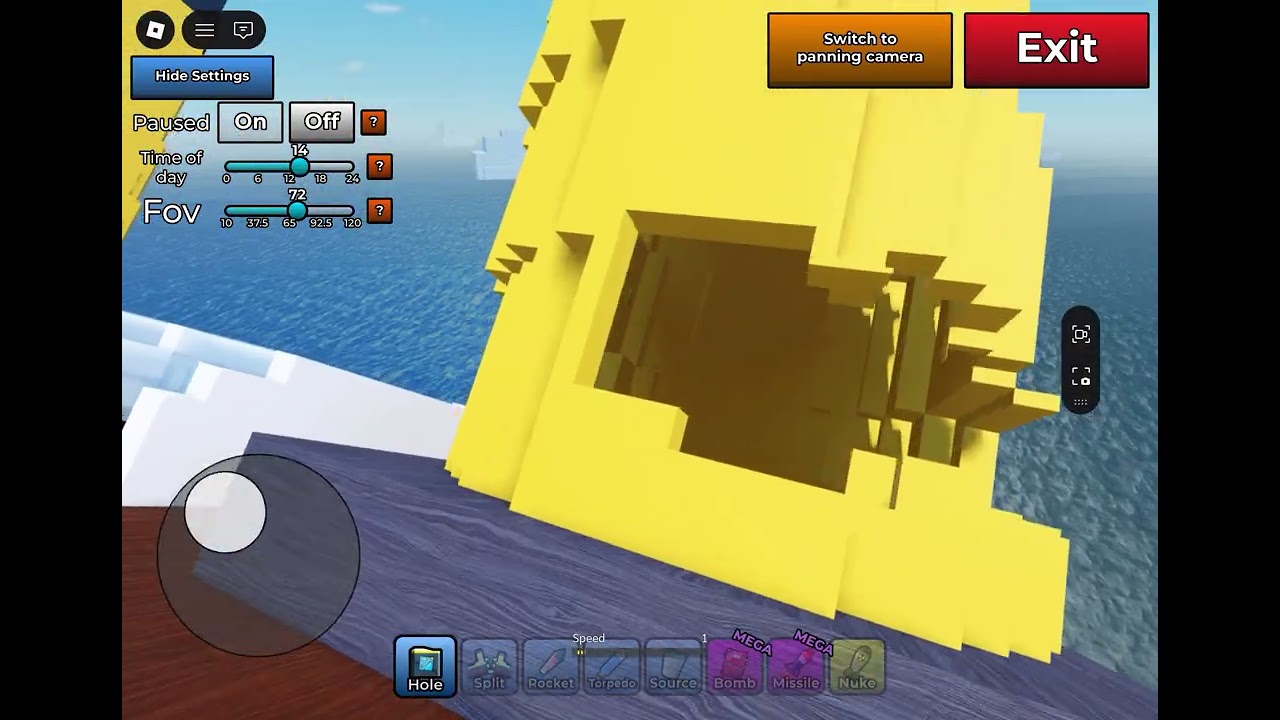 The sinking of the city of bloxa