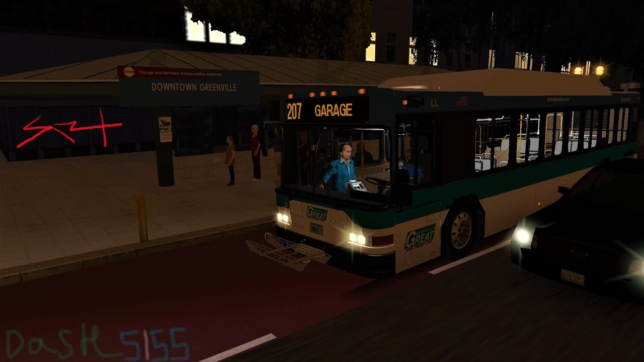 Omsi 2 - Cayuga USA 0.8 - Route 201/207 (Service Trip) To Greenville Bus Depot
