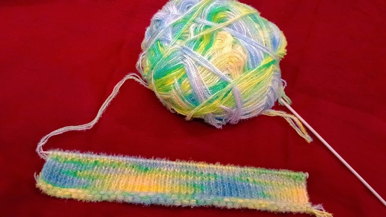 Beautiful Pastel Yarn Knitting Design ✨ Easy & Soft💚