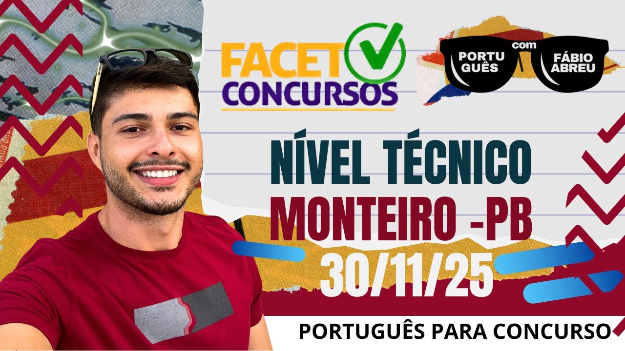 FACET - Monteiro/PB - Resolução da prova NÍVEL TÉCNICO 30/11/2025
