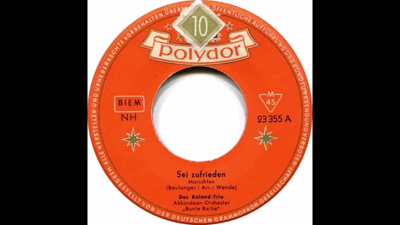 Das Roland-Trio - Sei zufrieden
