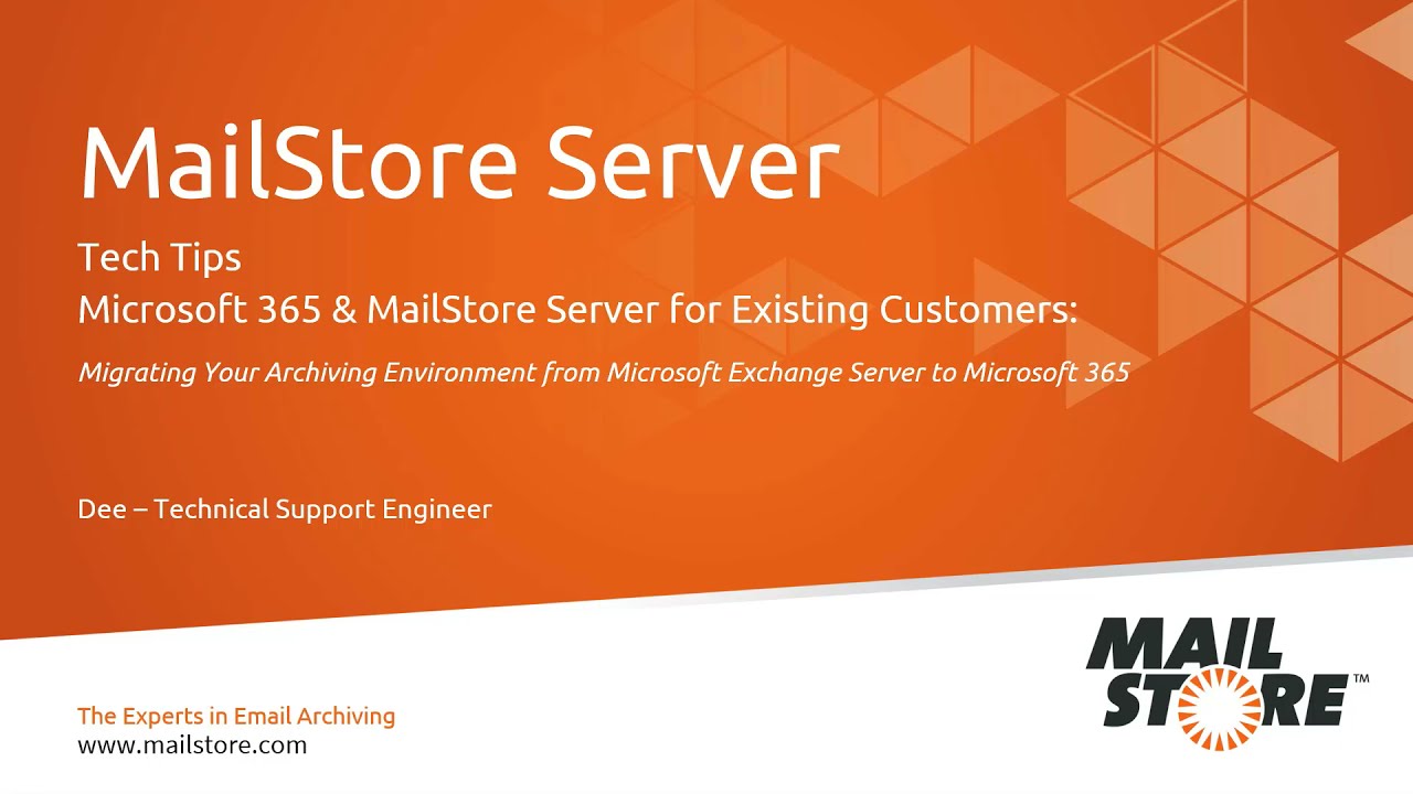 Tech Tips: How to migrate your MailStore Server archive from Exchange Server to Microsoft 365