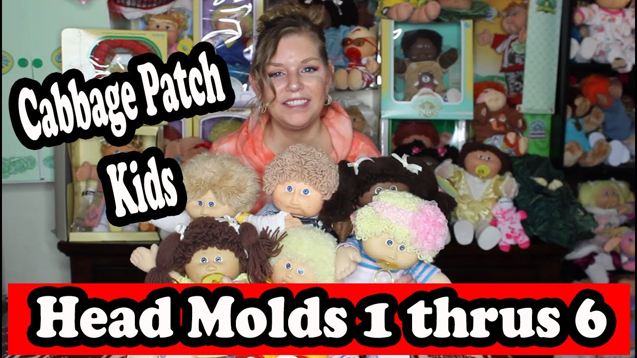 Coleco Cabbage Patch Kids head molds 1 thru 6