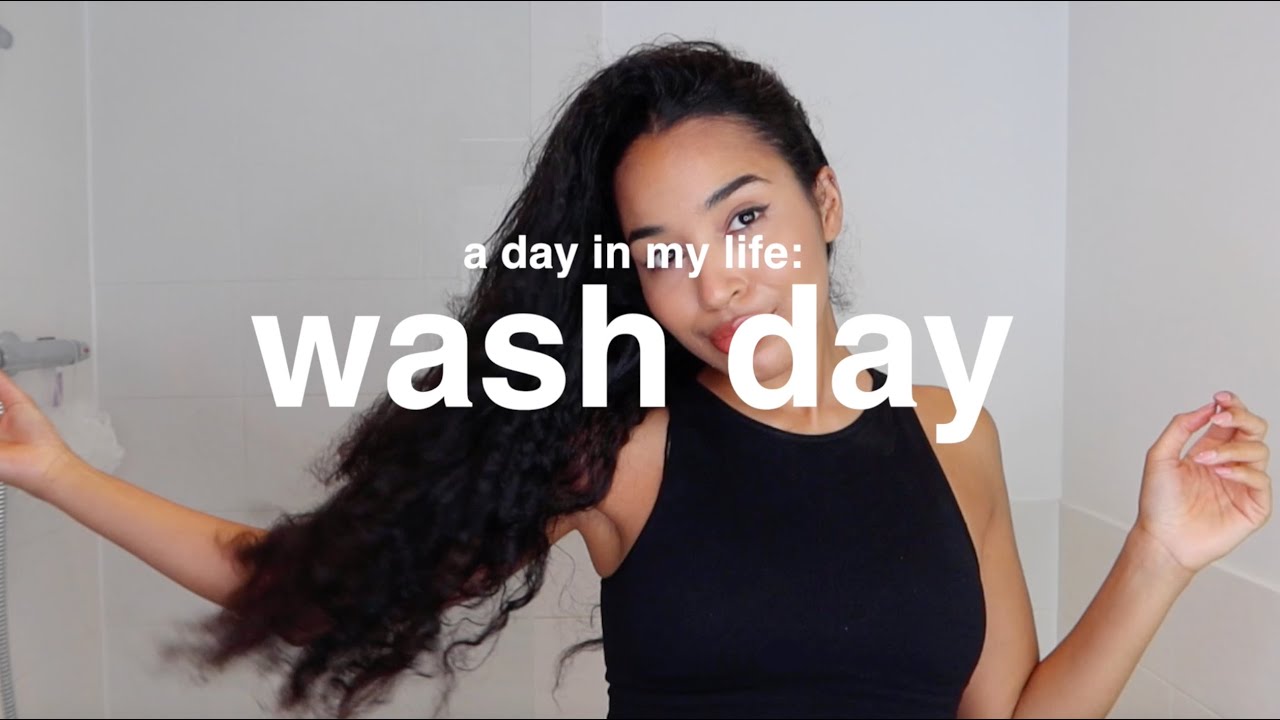 WASH DAY with Hair Growth Products | A DAY IN MY LIFE  + As I Am Rice Water Collection🚿🌻