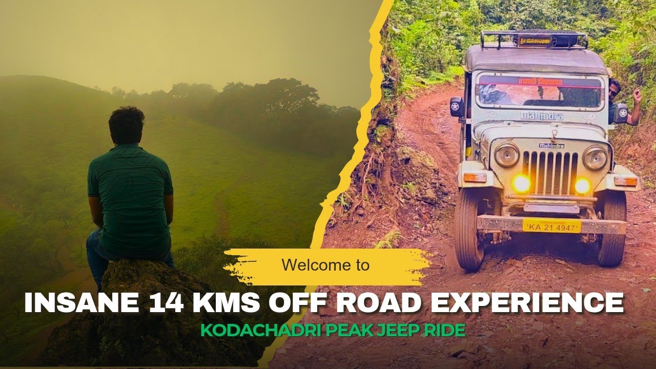 Insane 14 KM Off-Road Jeep Ride to Kodachadri Peak | Full adventure Experience @trail-N-tech 