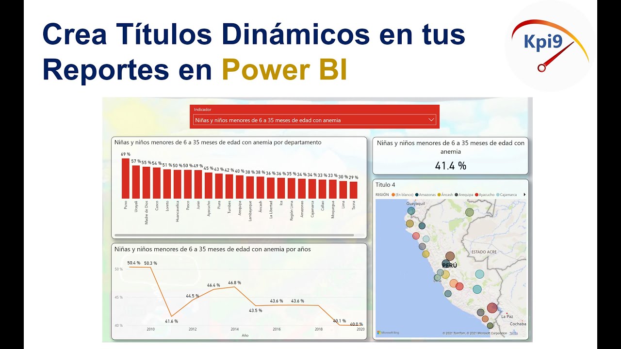 Crea T&iacute;tulos Din&aacute;micos en tus Reportes de Power BI