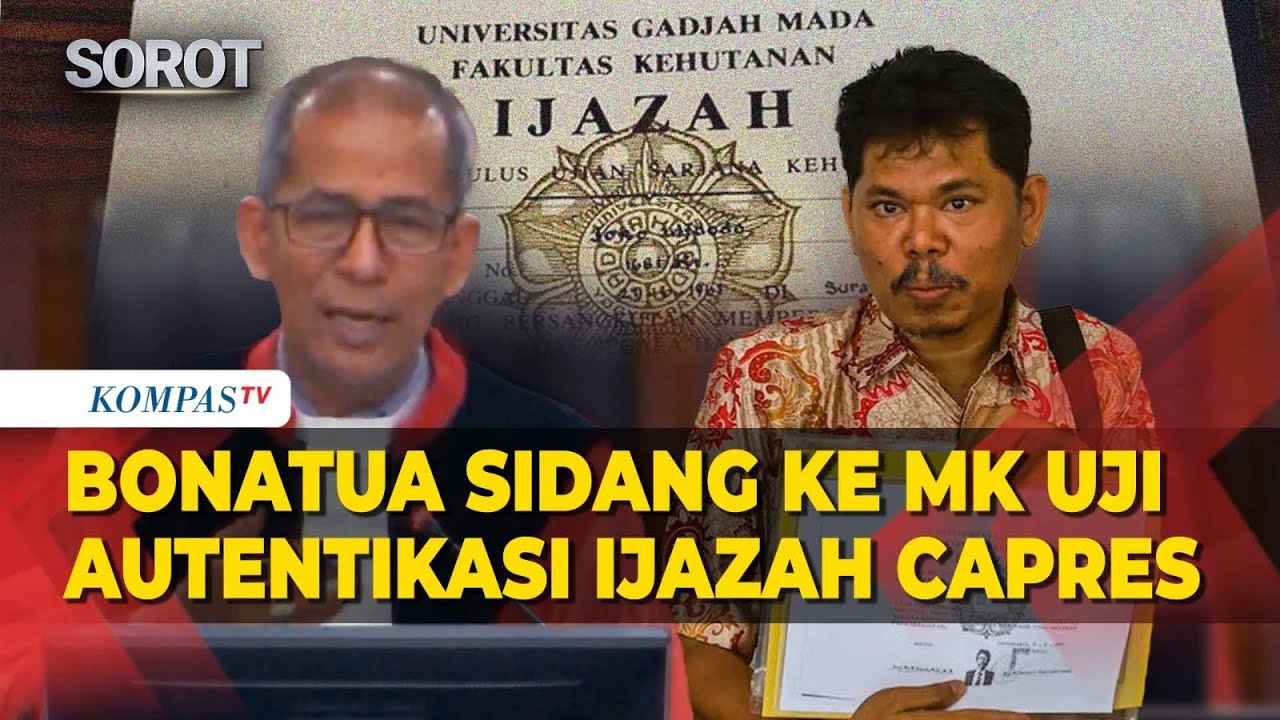 [FULL] Jalani Sidang di MK, Bonatua Silalahi Uji Autentikasi Ijazah Asli Capres