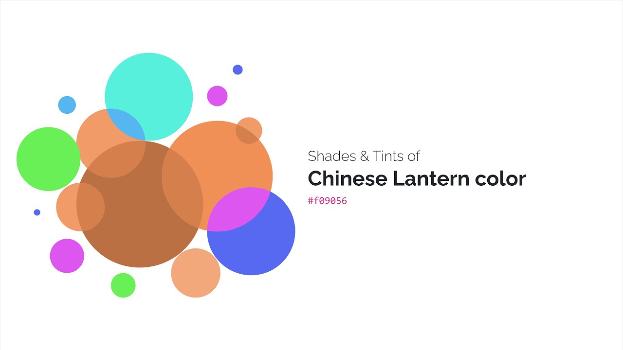 Shades & Tints of Chinese Lantern color 