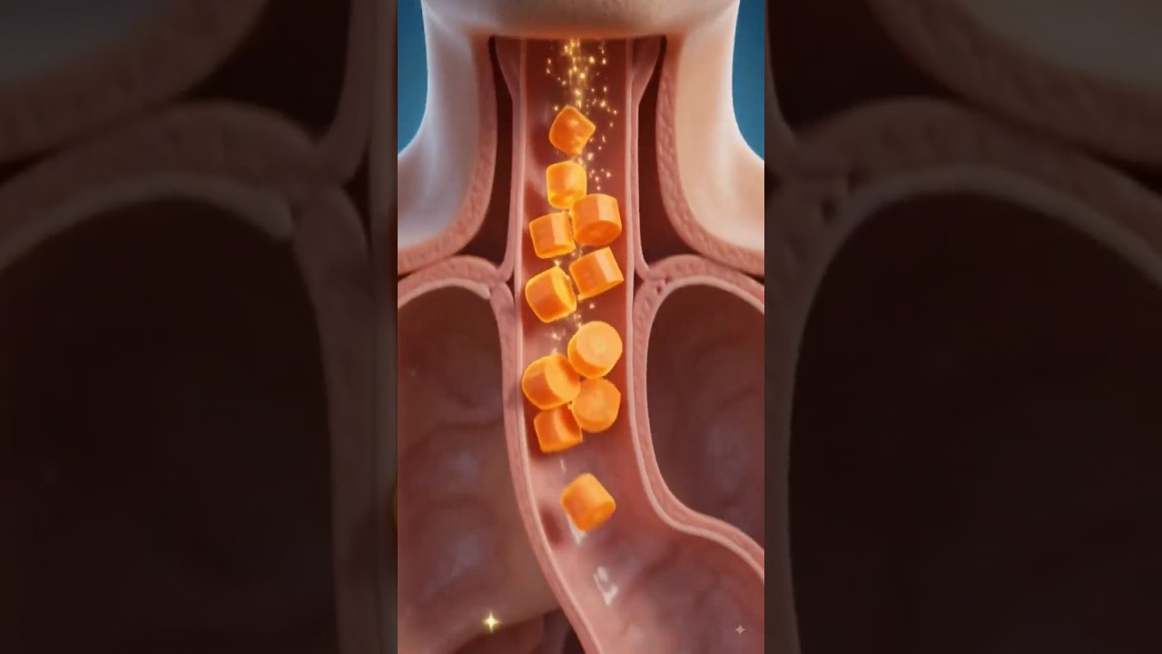 🥕 What Happens After Eating Carrots? | 3D Medical Animation #health #shorts