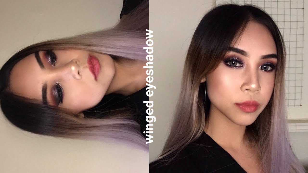 WINGED EYESHADOW EYE MAKEUP - talk through tutorial