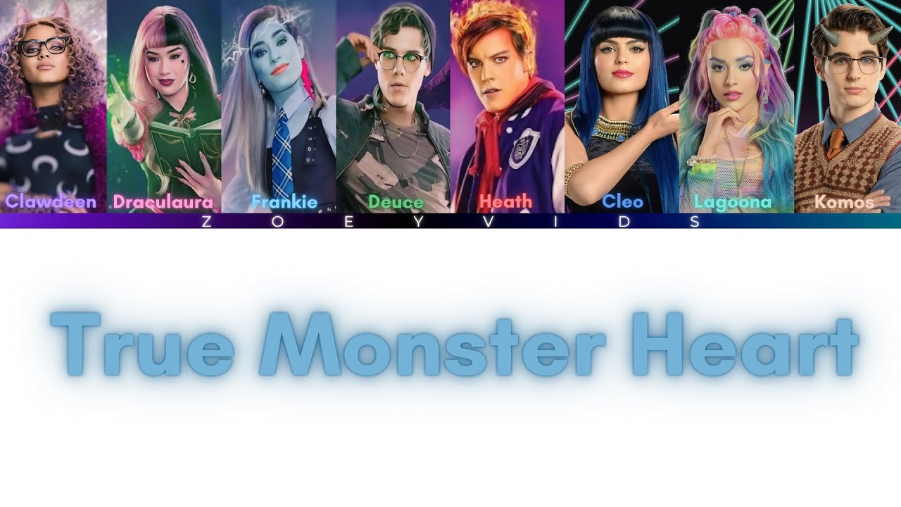 Monster High The Movie 'True Monster Heart' Color Coded Lyrics #colorcodedlyrics