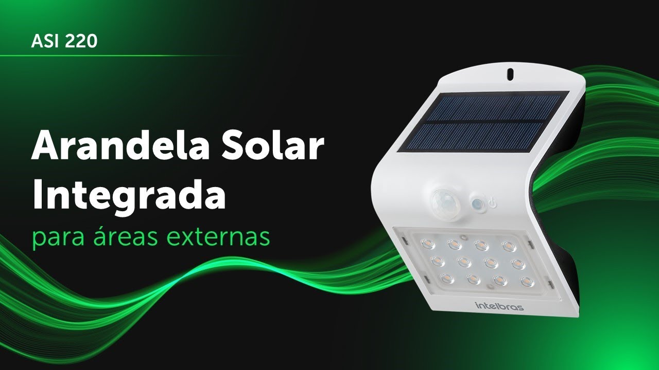 Conheça a ASI 220, arandela solar integrada da Intelbras