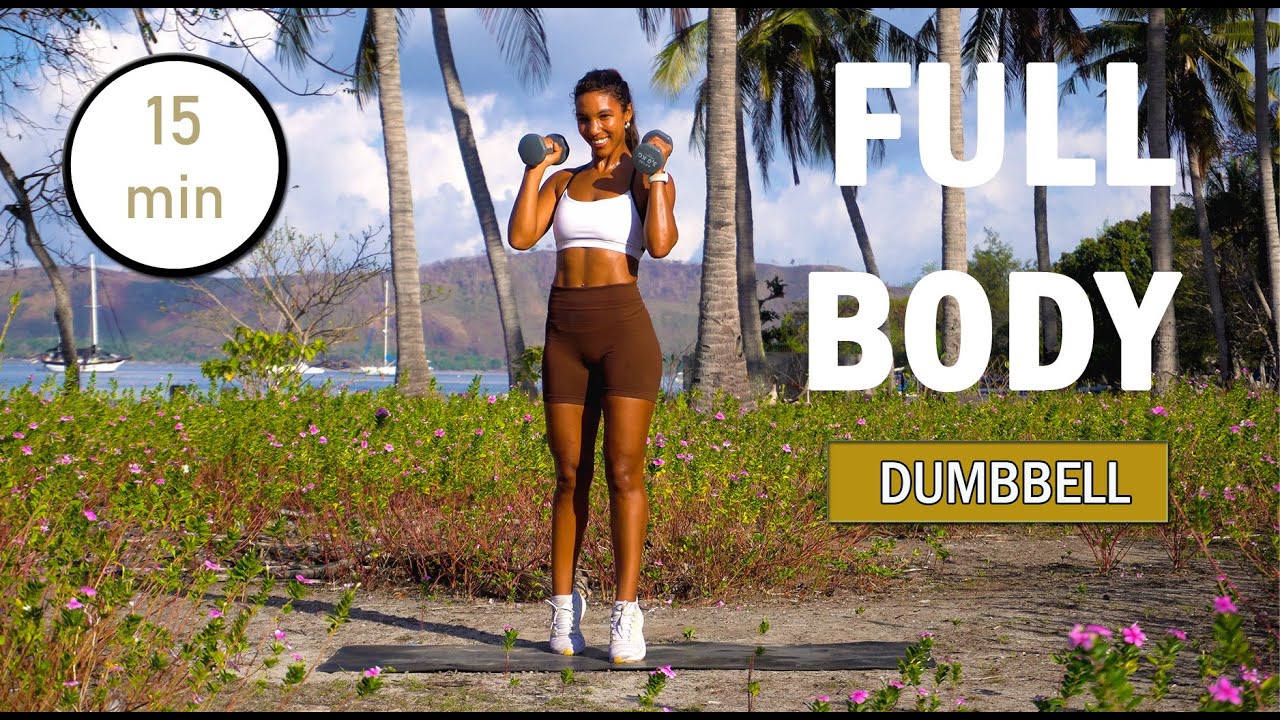 15 Minute Dumbbell HIIT | FULL BODY | At Home Workout | No Repeats | The Modern Fit Girl