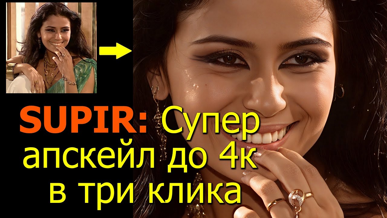 Апскейл через supir до 4к в три клика