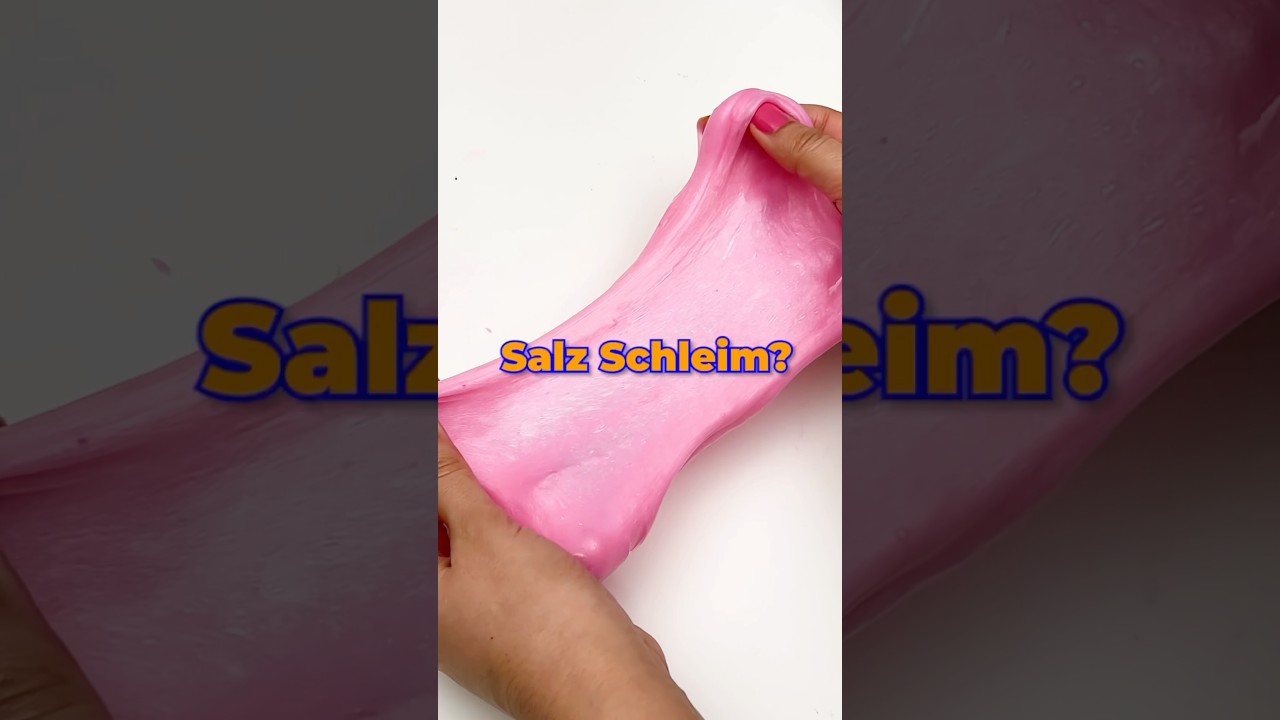 SCHLEIM OHNE KLEBER 💦Sp&uuml;lmittel und Salz Schleim