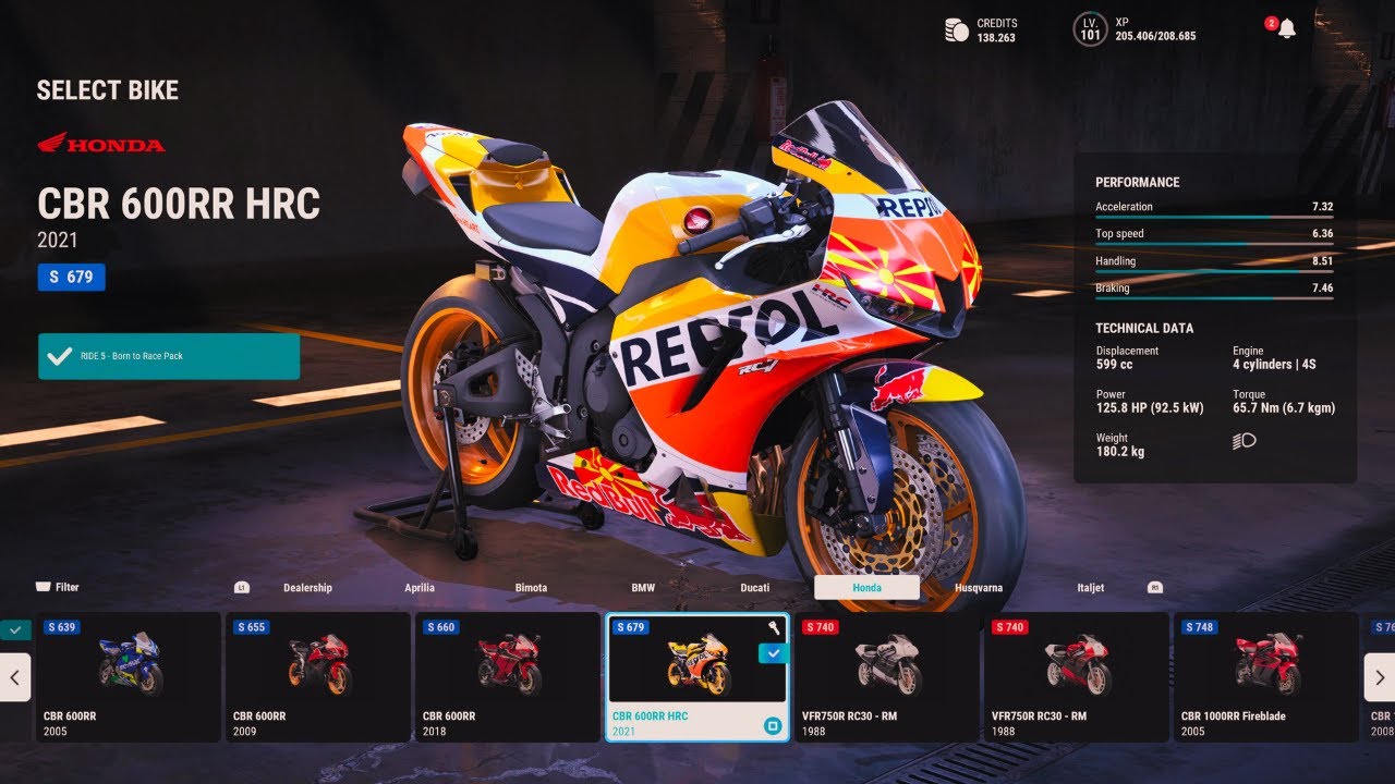 RIDE 5 | Customize NEW CBR600RR Repsol HRC Gameplay [4K 60fps HDR]