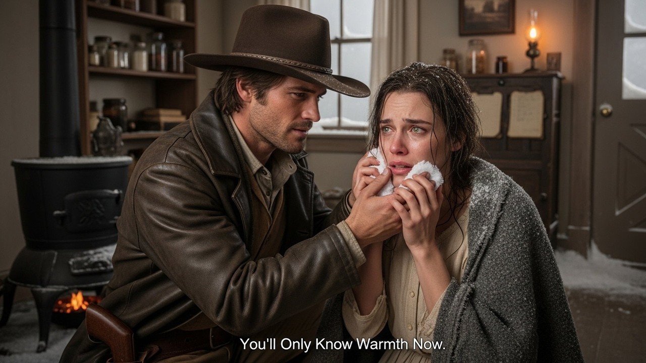 Snow Covered Her Tears, The Cowboy Wiped Them Away and Said 