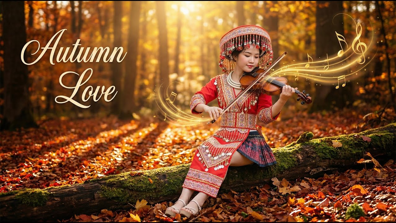 Autumn Heartstrings Love – Soft Music for Sleep & Gentle Dreams