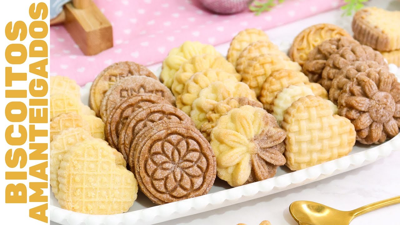 BISCOITO AMANTEIGADO QUE  DERRETE NA BOCA! PERFEITO PARA VENDER NO DIA DAS MÃES! Fácil de fazer!