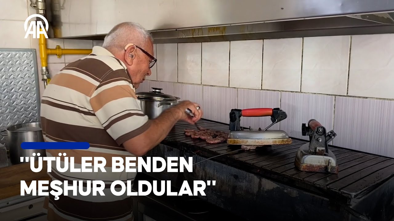 44 yıldır ütüyle kebap yapıyor